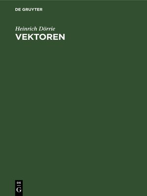 cover image of Vektoren